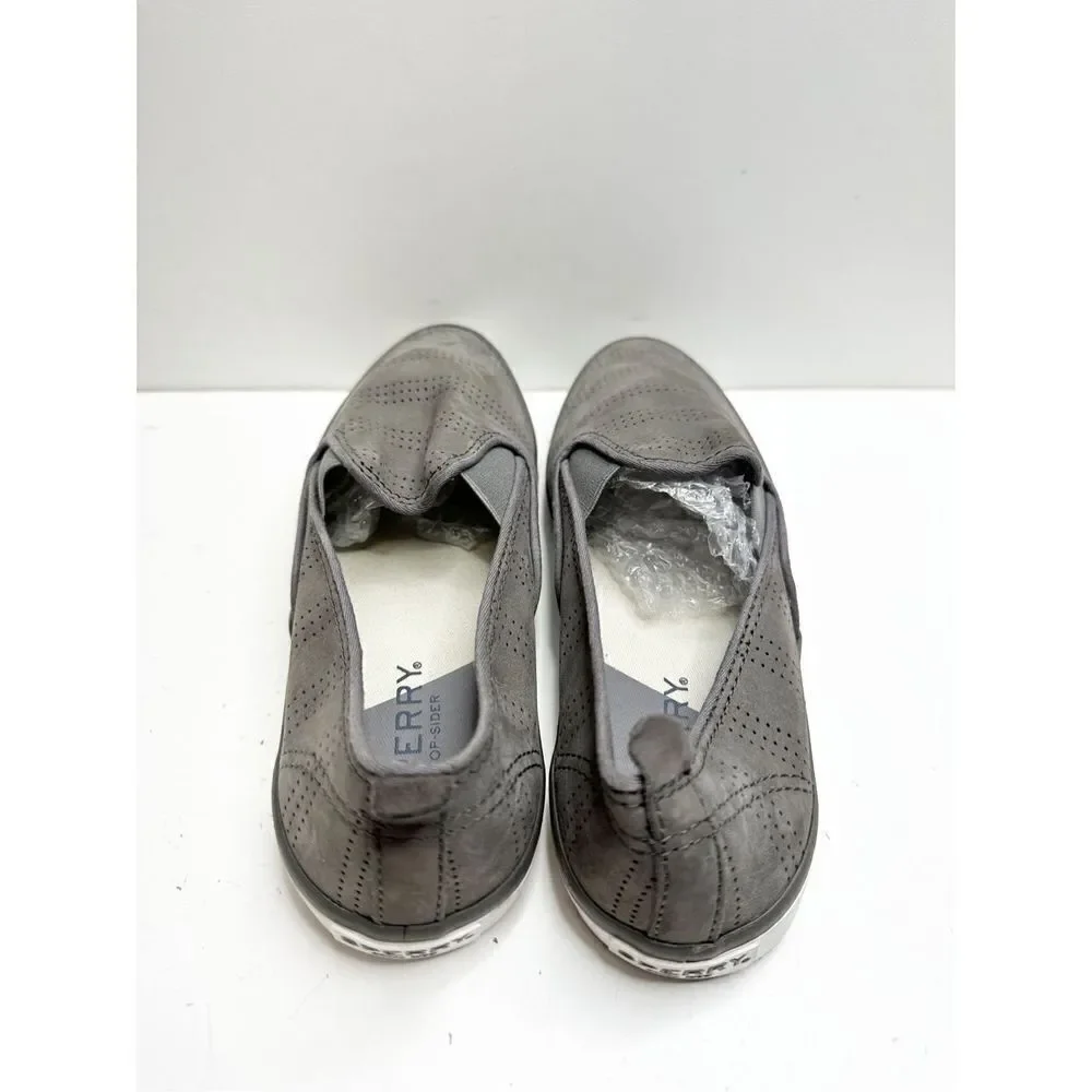 Sperry Sneakers‎ Womens Size 6 Gray Slip On Sailor Twin Core Memory Foam Casual